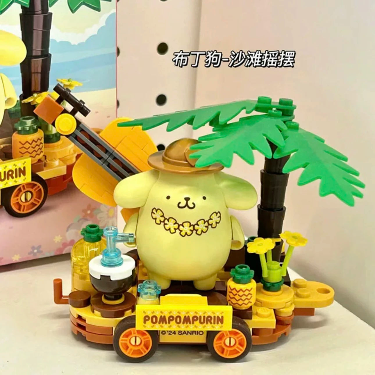 Sanrio Toy Building Blocks Hello Kitty Figurine Kuromi Melody Figure Toy Collection Dolls For Kids Christmas Gifts Toy