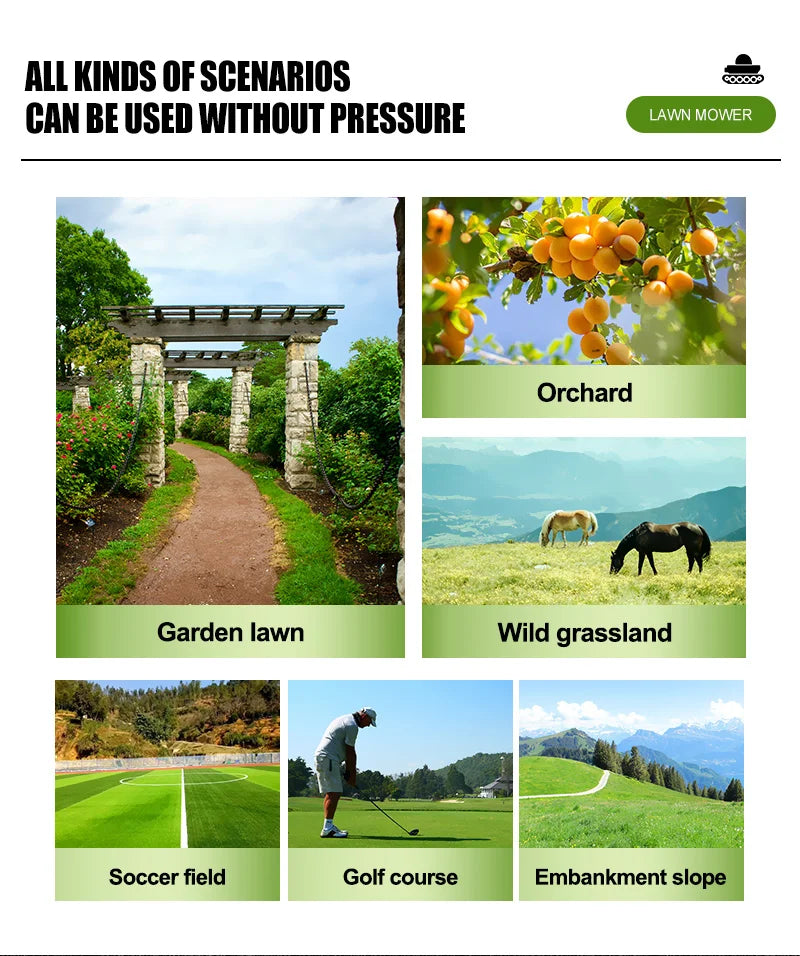 Remote Control Grass Cutting Robot Mower All-Terrain Self-Propelled Lawnmower with Four-Stroke Cycle Customizable