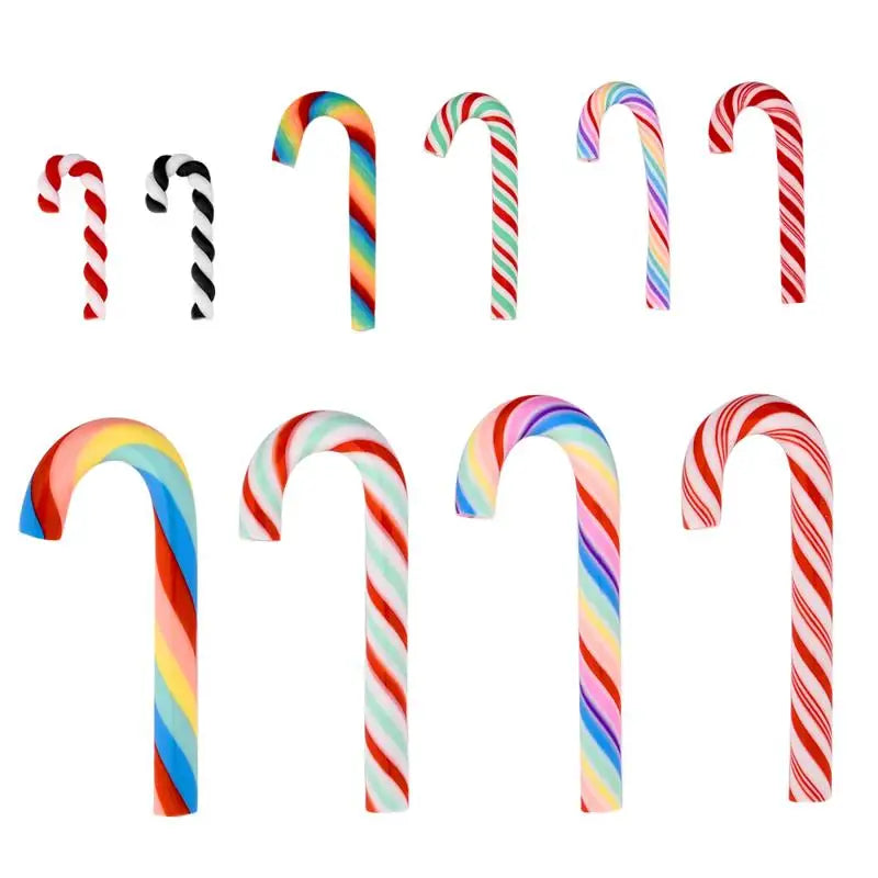 15/30PCS Candy Cane Christmas Tree Hanging Decor Xmas Prop Ornaments Navidad Natal Happy Ornaments Christmas