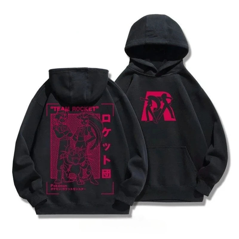 New Sportswear Gengar Anime Pikachu Snorlax Men's and Women's Autumn Winter Hoodies Student Sweaters Youth Cool Sports Jackets