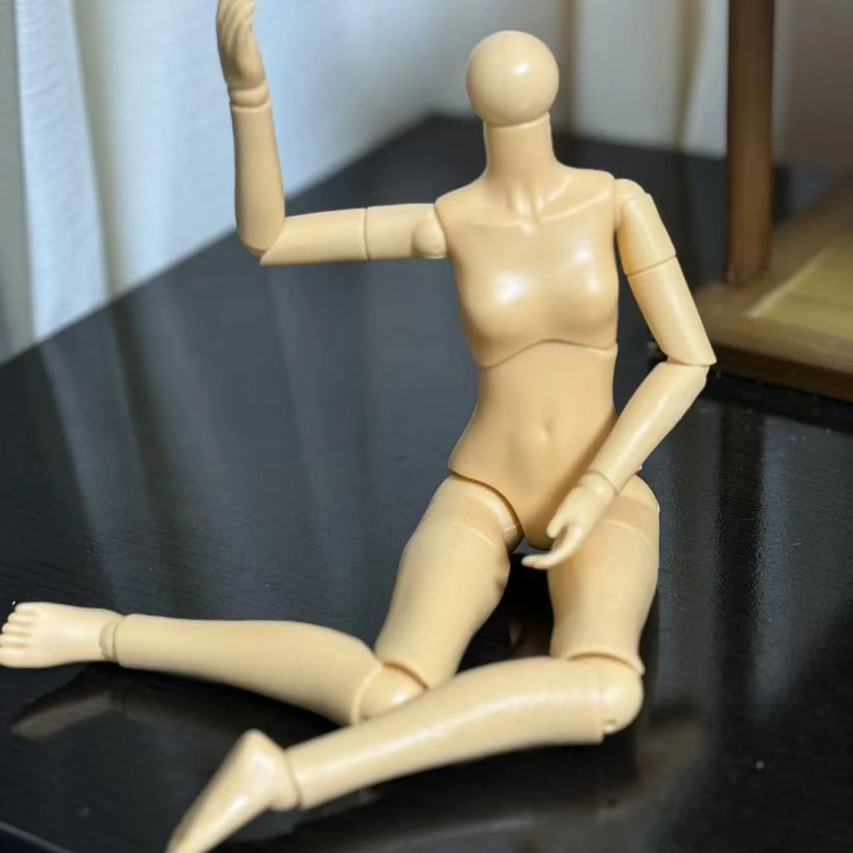 30cm Handmade Makeup Doll Head 1/6 BJD Doll Handmade DIY Sweet Girl Toy Birthday Surprise Christmas Gift