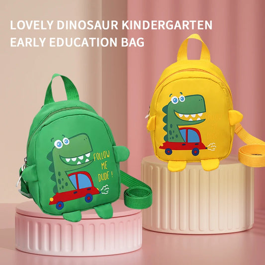 1 PCS Kids Cartoon Mini Dinosaur Backpack Anti Lost Bag Kindergarten School Bag Backpack
