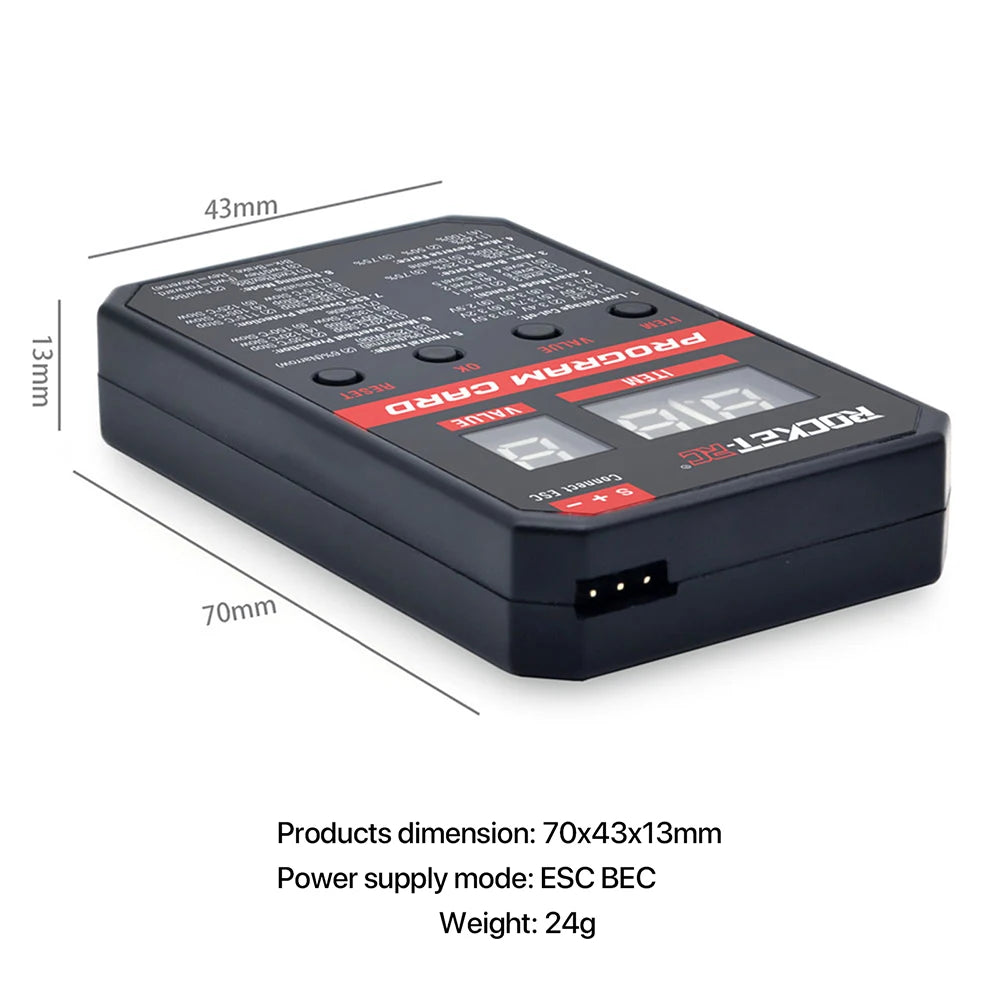 SURPASSHOBBY Rocket RC 130A ESC Brushless 160A ESC 4S Electronic Speed Controller Waterproof for 1/7 1/8 RC Car Buggy Truck