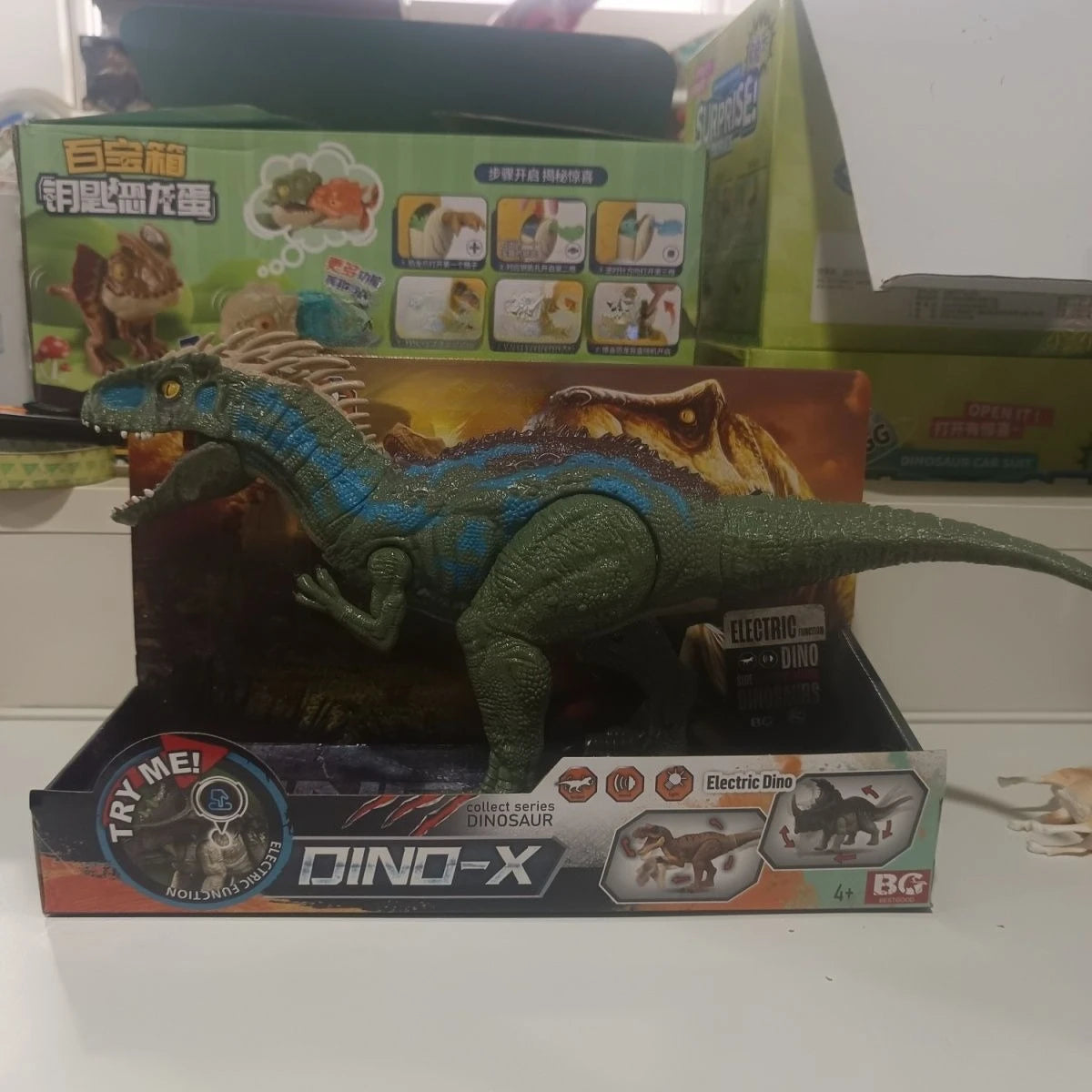 Jurassic Dinosaur Sound Effects - Tyrannosaurus Rex and Velociraptor Simulation Models for Boys' Birthday Gifts and Collections