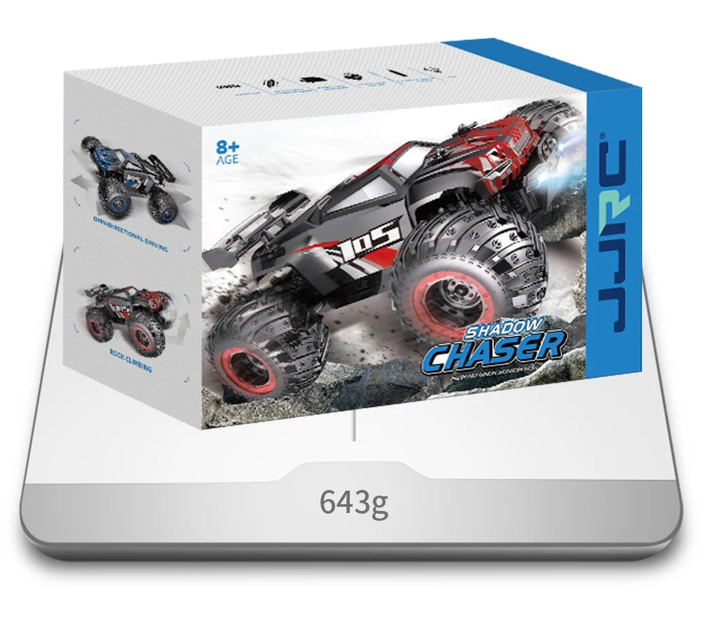 JJRC Q105 Q175 1:18 20 Km/h 2.4GHz Double Motors Drive With LED Light Off Road Remote Control Cars Drift Monster Truck Toys
