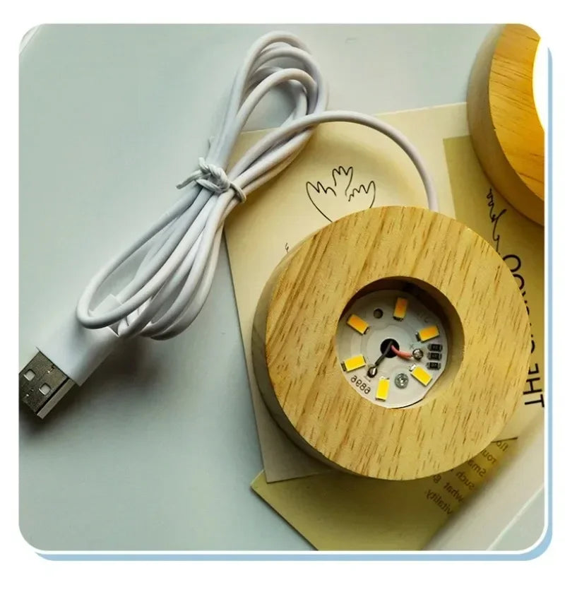 Aesthetic Moon Crystal Sphere Creative Clear Glass Galaxy Globe Night Light Crystal Ball Lamp Desktop Decoration Home Ornament