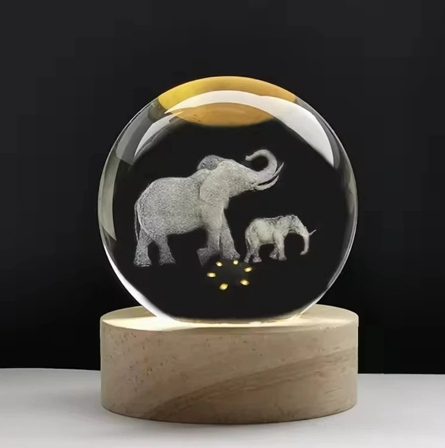 3D Crystal ball Crystal Planet Laser Engraved Solar System Globe Astronomy Gift Birthday Gift Glass Sphere Home Decoration