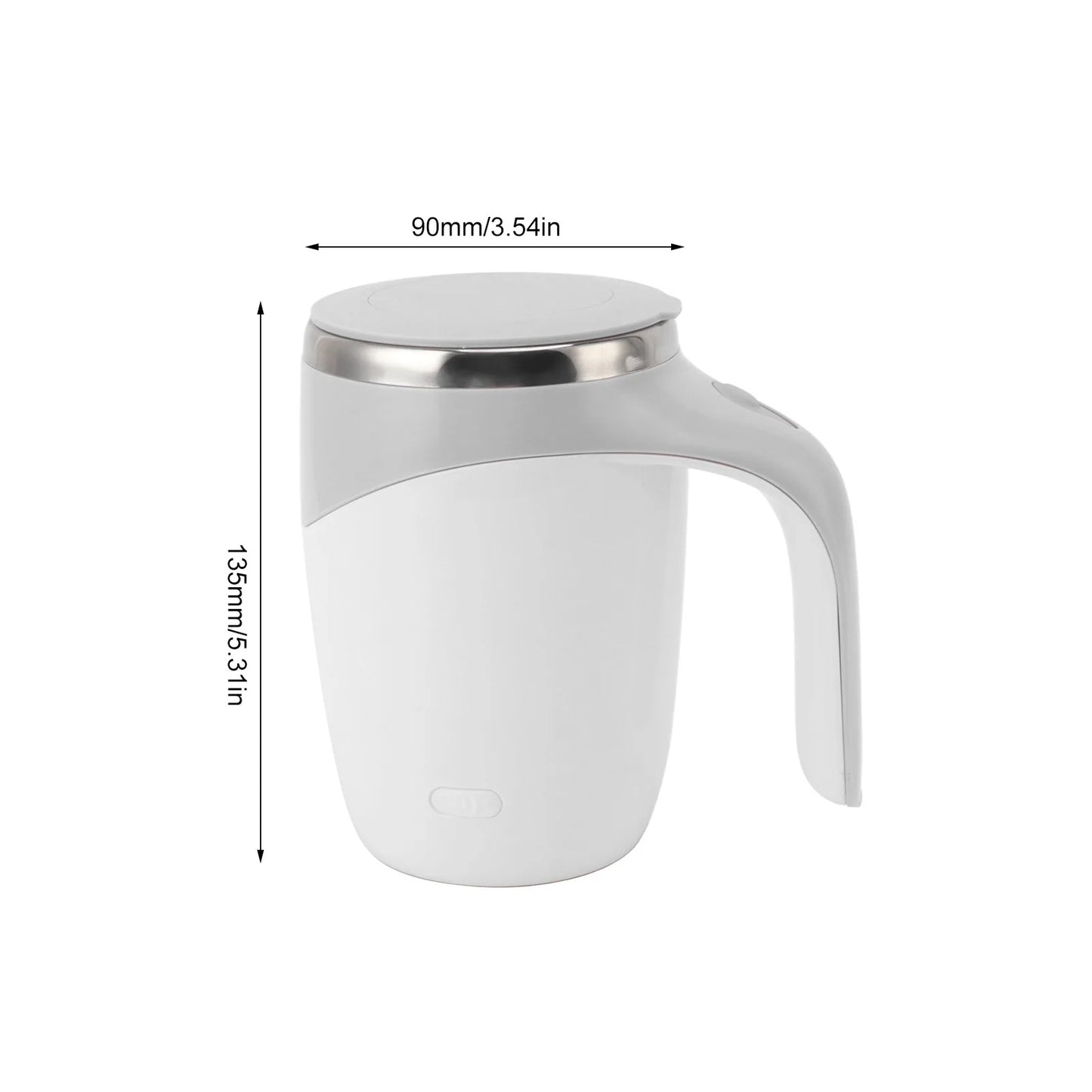 Automatic Magnetic Stirring Coffee Mug Battery Powered Self Stirring Cup Electric Mixing Cup with Stainless Steel Liner