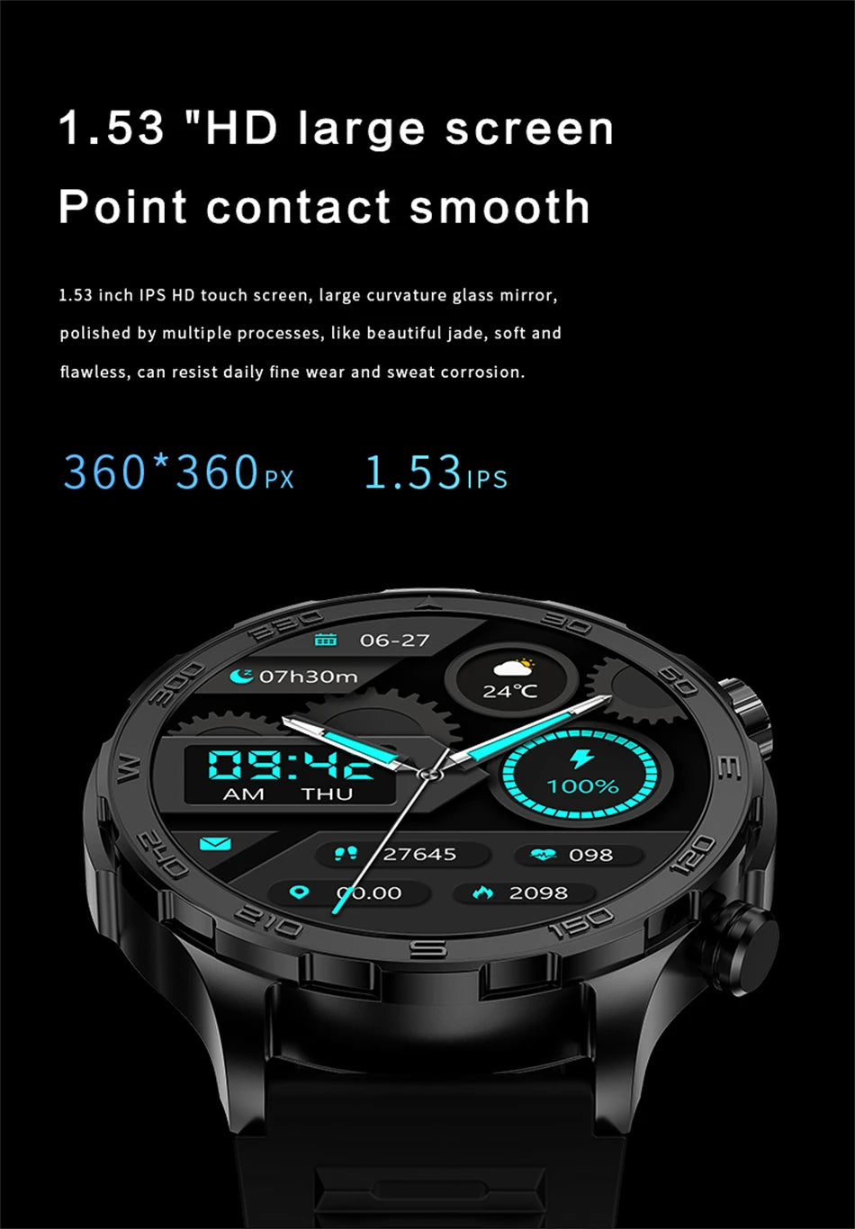 2025 New Bluetooth Call Smart Watch Men For Huawei AMOLED HD Large Screen Heart Rate NFC IP68 Waterproof GPS Sports Smart Watch