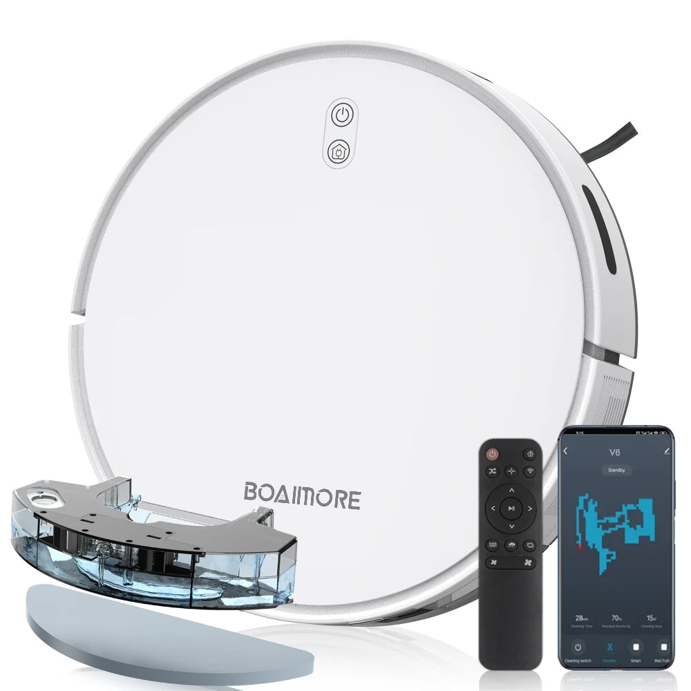 Robot Vacuum Cleaner Combo Mop,3500PA Suction Robotic,WiFi/Voice Control,Auto-Recharge,Pet Hair For Home Vacuum Cleaning Robot