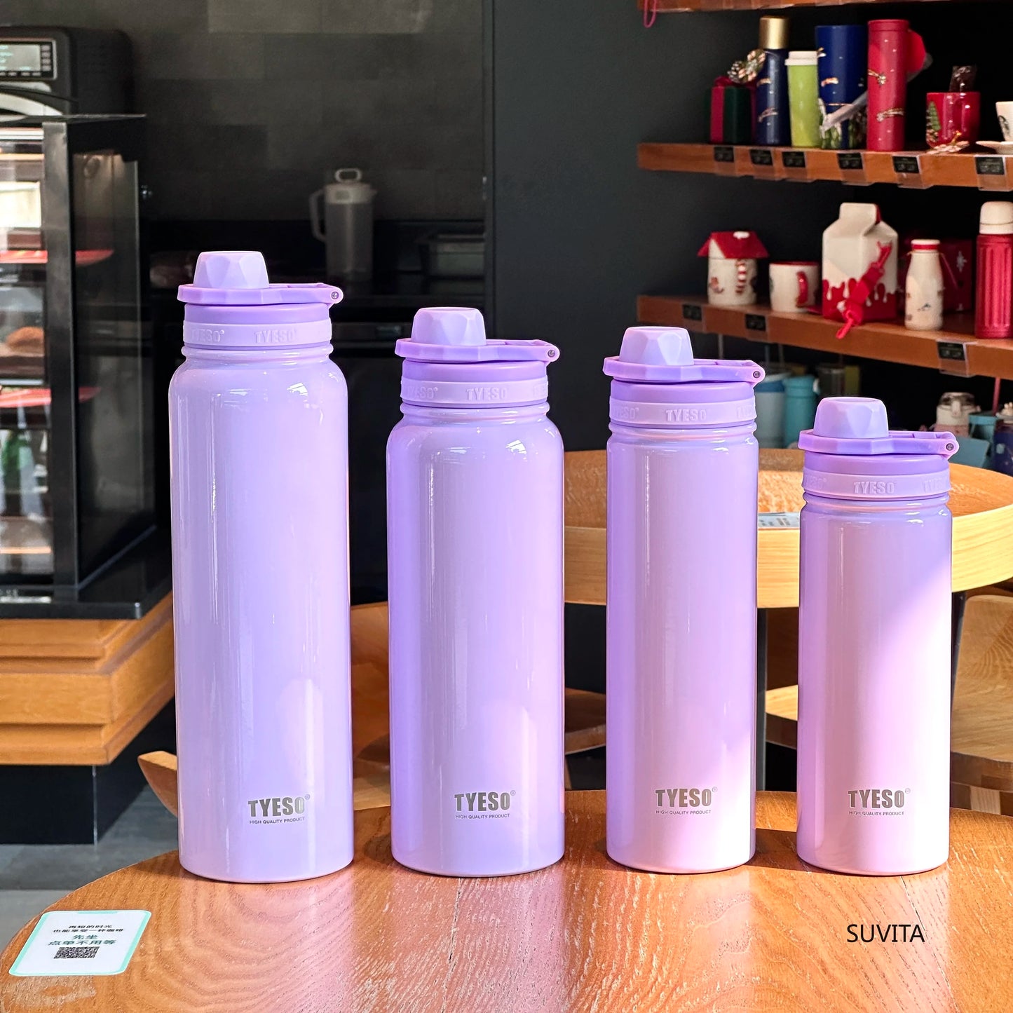 Tyeso Stainless Steel Thermos Water Bottle Portable Sport Vacuum Flask Keeps Cold and Heat Thermal Mug Insulated Car Tumbler Cup