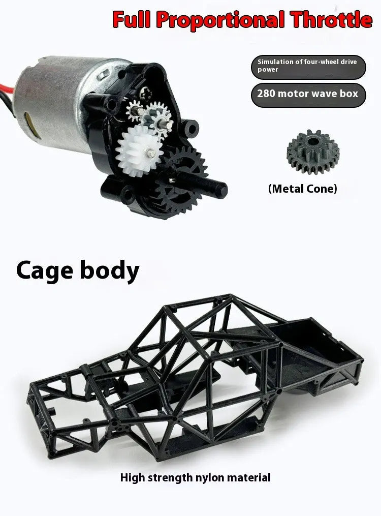 LDRC LD18499 1:18 4x4 4WD RC Car Remote Control Climbing Toy Vehicle Model for Boys Gift Off-Road Capable Scale Toy Car