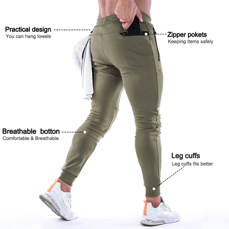 Men Casual Fashion Pants Gym Sport Trousers Men Joggers Training Sweatpants Fitness Jogging Pants Pencil Cargo Pants Man Clothes