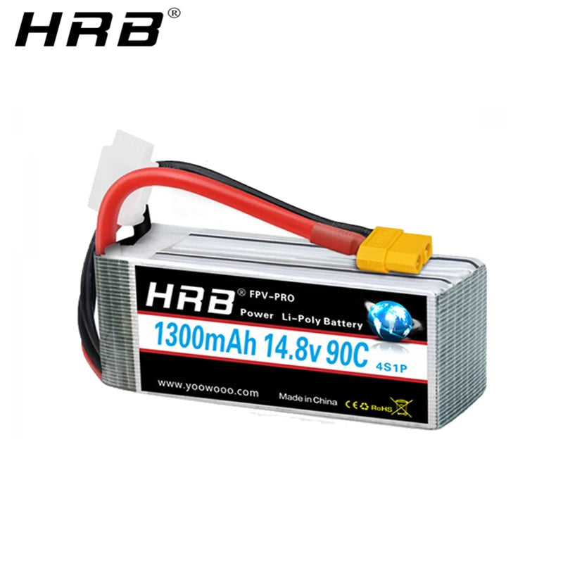 2PCS HRB 2S 3S 4S 5S 6S Lipo Battery 7.4V 11.1V 14.8V 22.2V 2000mah 5000mah 6000mah 1500mah RC Airplane FPV Drone Car Parts