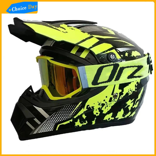 Motorcycle Downhill Helmet Motocross Full Face Off-road Racing Helmet Mountain Bicycle MTB Motocross Motobiker Goggles Classic