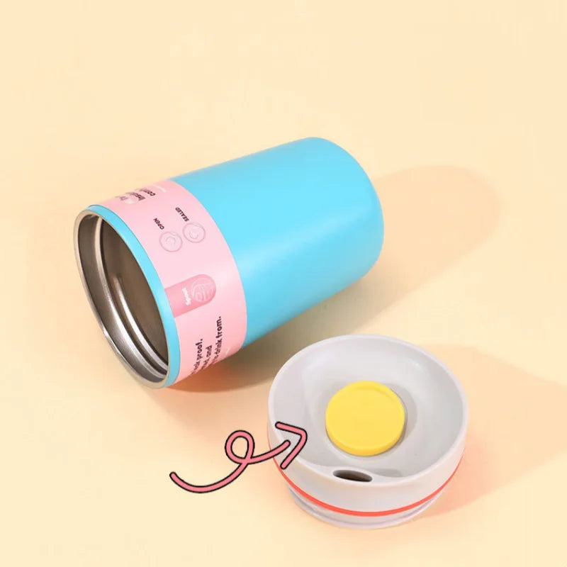 12/20oz Stainless Steel Vacuum Cup Coffee Cup Simple Fashion Men's & Women's Coffee Cup Outdoor Sports Portable Cup Couples Mugs