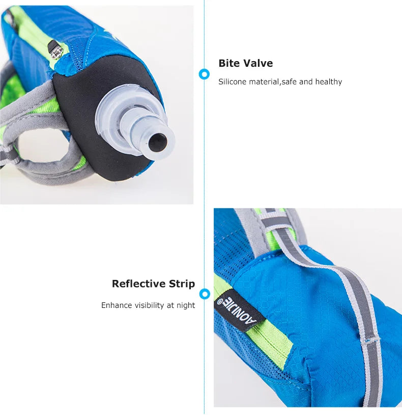 AONIJIE E908 Running Hand-held Water Bottle Kettle Holder Wrist Storage Bag Hydration Pack Hydra Fuel Soft Flask Marathon Race