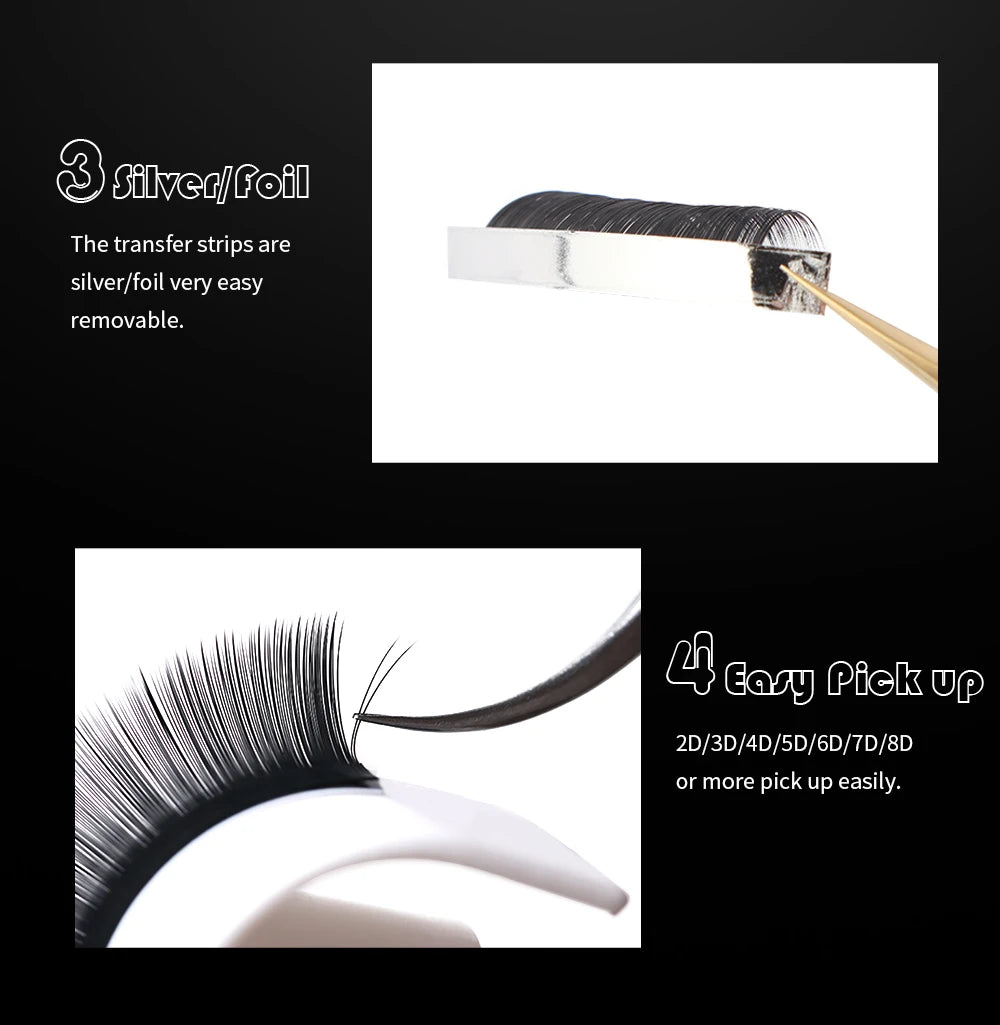 JoyCo Eyelash Extension Korean Pbt Individual Silk Eyelash 0.03-0.15 Premium Matte Black Volume Cosplay Makeup Classic Lashes
