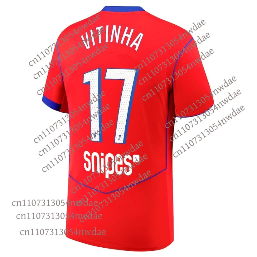 25-26 Best-selling PSG Family 3D Printed Jersey T-shirt Casual Sports Fast Drying Comfortable Breathable Adult Children Same