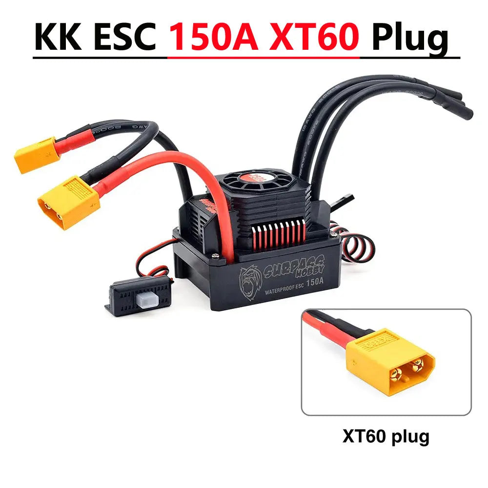 SURPASS HOBBY KK 25A 35A 45A 60A 80A 120A 150A 2-6S Brushless ESC T/XT60 Plug for 1/8 1/10 1/12 1/14 1/16 RC Brushless Motor