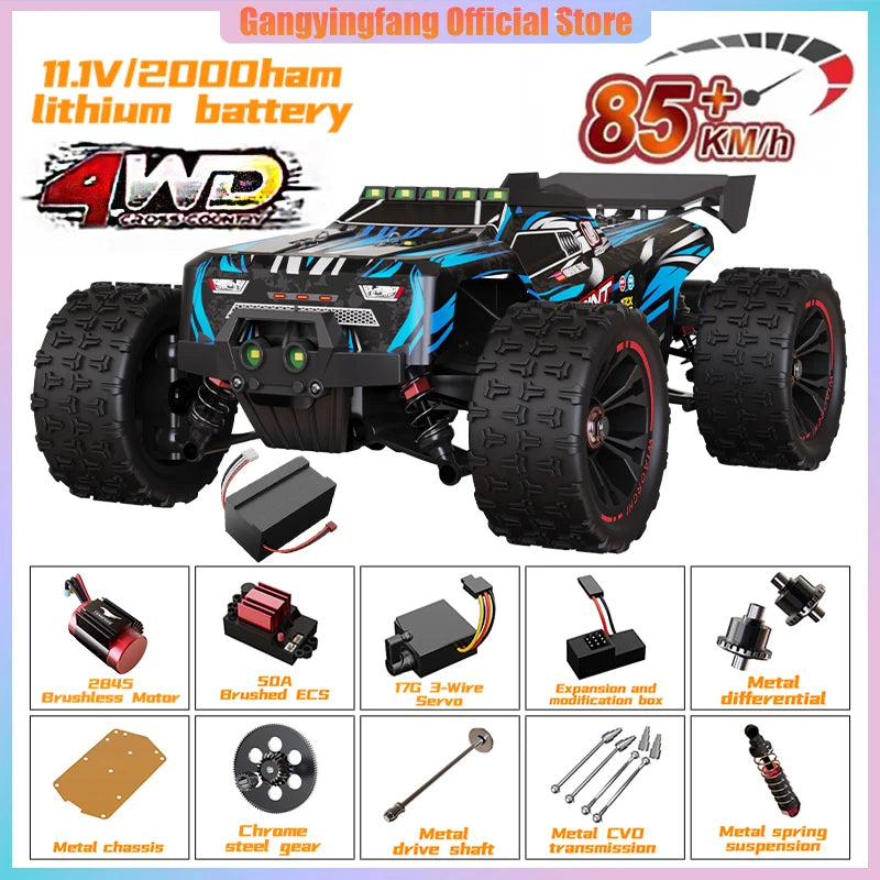 SG116 9522PRO 85KM/H High Speed RC Car Brushless 4WD Off-Road Drift Remote Control Car 1:16 Professional Racing Cars vs SG116MAX