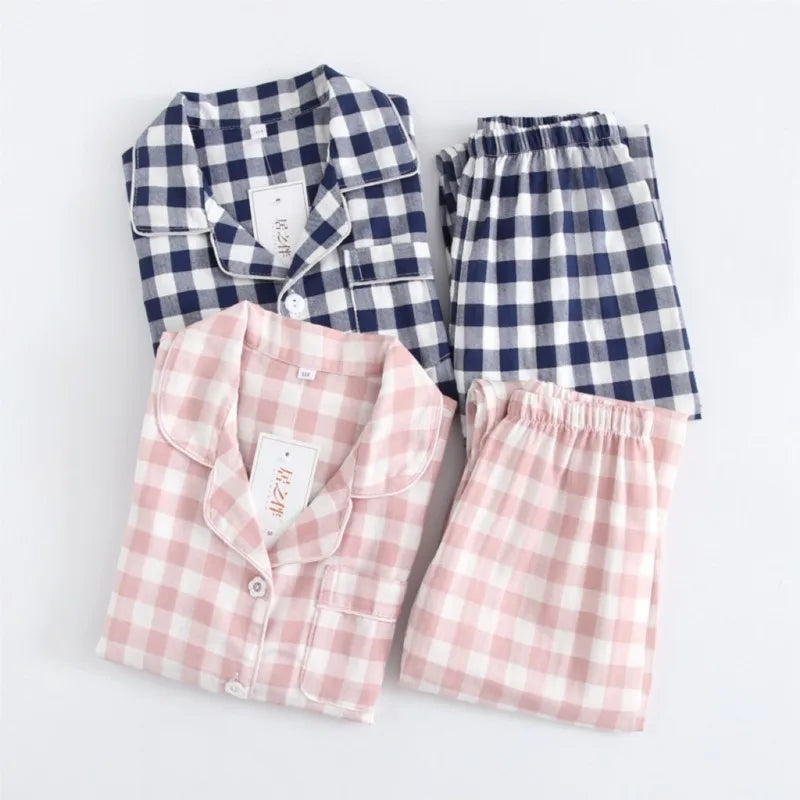 Baby Girl Boy Plaid Cotton Pajamas Set Toddler Teens Child Sleepwear Boutique Kid Home Suit Spring Autumn Baby Clothes 3-12Y