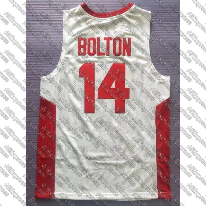 Summer Zac Efron Troy Bolton Jersey East High School #14 WILDCATS Basketball Jersey Mens Sports Sleeveless Basketball Shirts Red