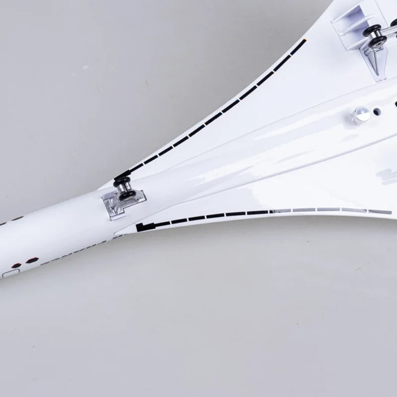 50CM 1/125 Scale Plane Concorde Air France Airline Model Airplane Toy Resin Airfrance Aircraft with Landing Gears Lights