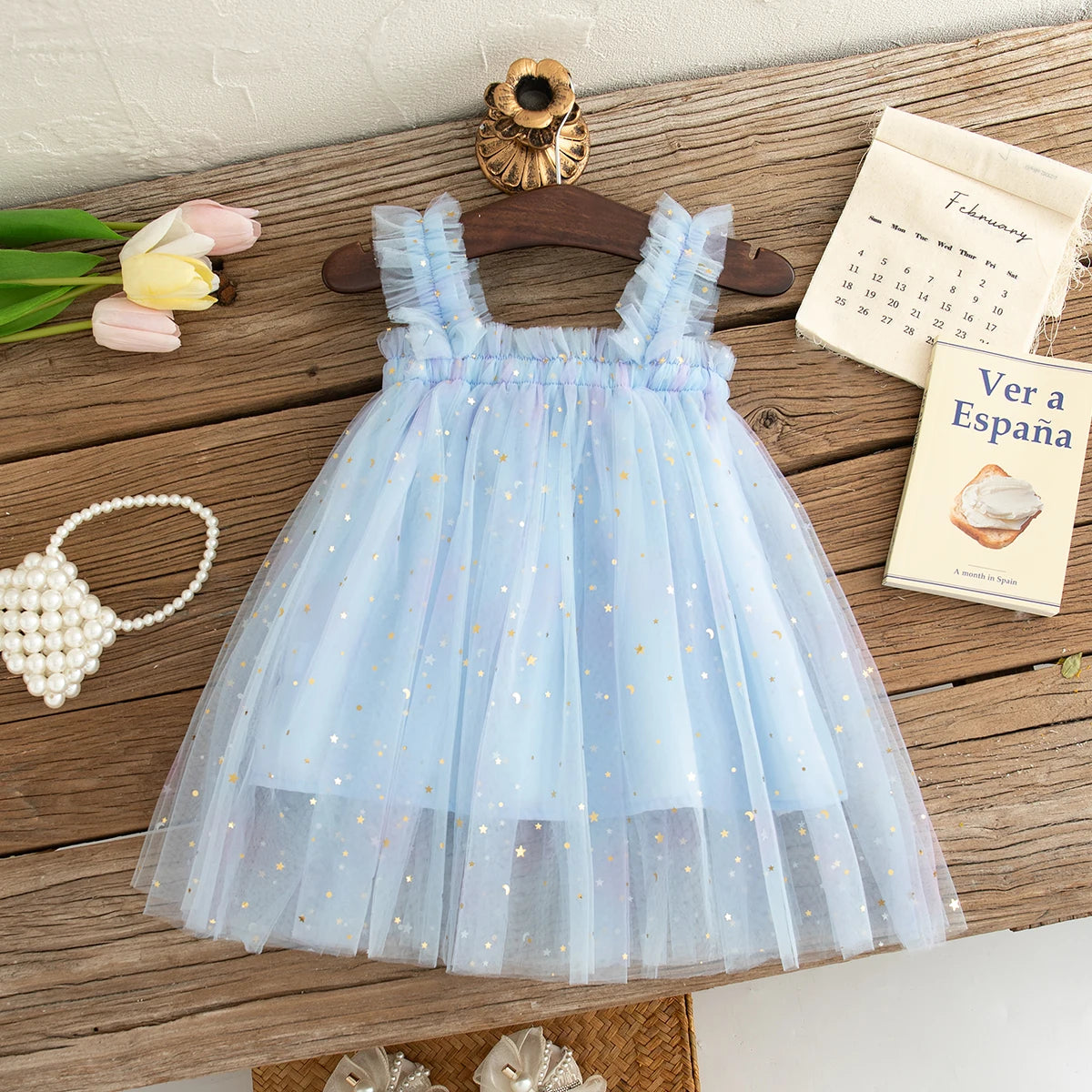 Baby Dresses Summer Colorful Sequins Mesh Baby Girl Dress Sweet Sling Girls Wedding Flower Girl Kid's Dress Baby Girl Clothes