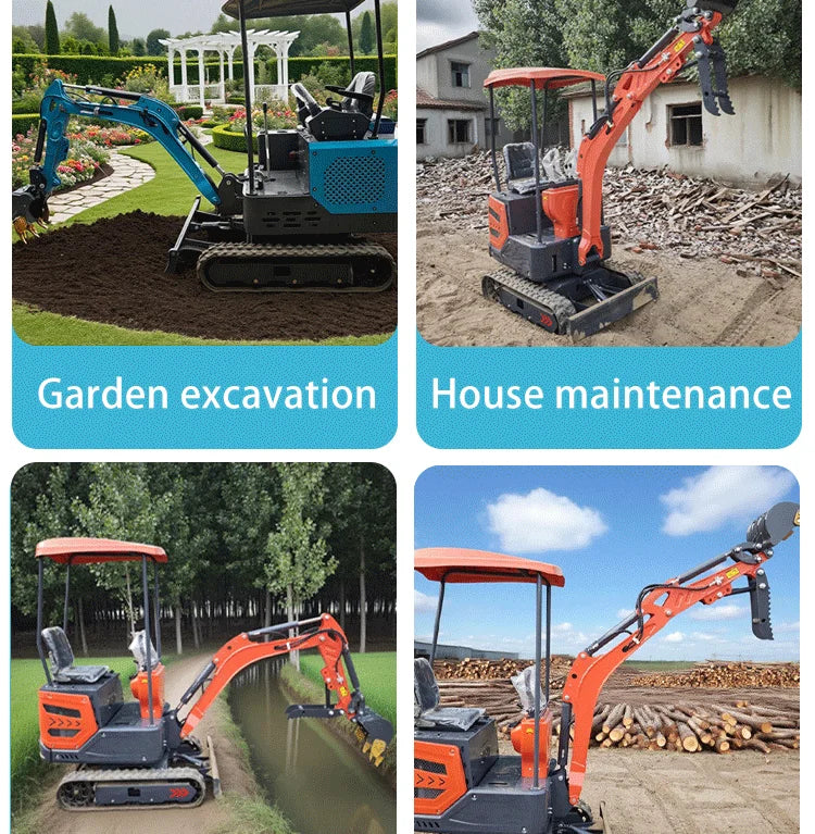 Mini Excavator 0.8 1 2 5 Ton Crawler Excavator CE EPA Euro V Kubota Engine Hydraulic Excavator Diesel Engine Compact digger