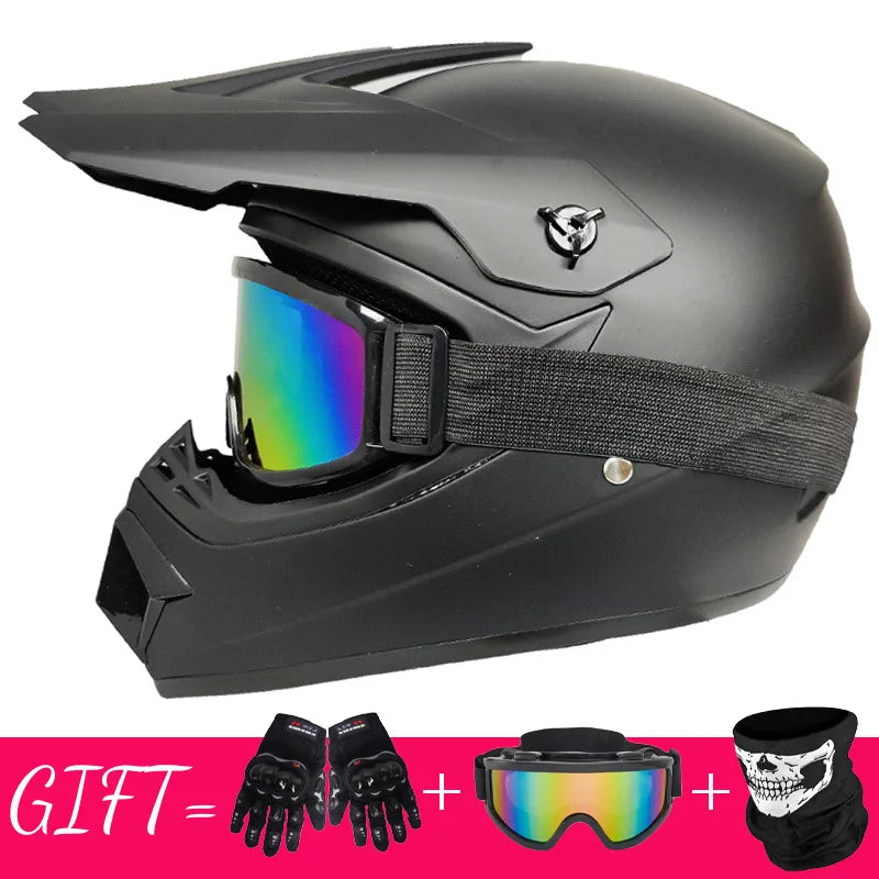 Motorcycle Helmet Off-road Bike Helmet Capacete Motocross Casco send 3 men kids gift Motocross Downhill AM DH Cross Helmet