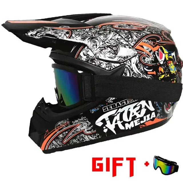 Motorcycle Child Full Helmet Children Helmets Motocross Off-road Casco Moto Off-road Protective Cycling Casque For Motobike Men