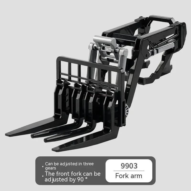 1:24 Inertia Tractor Trailer With Headlights Farm Toy Set Car Truck Farm Simulation Child'S Birthday Christmas New Year Gift