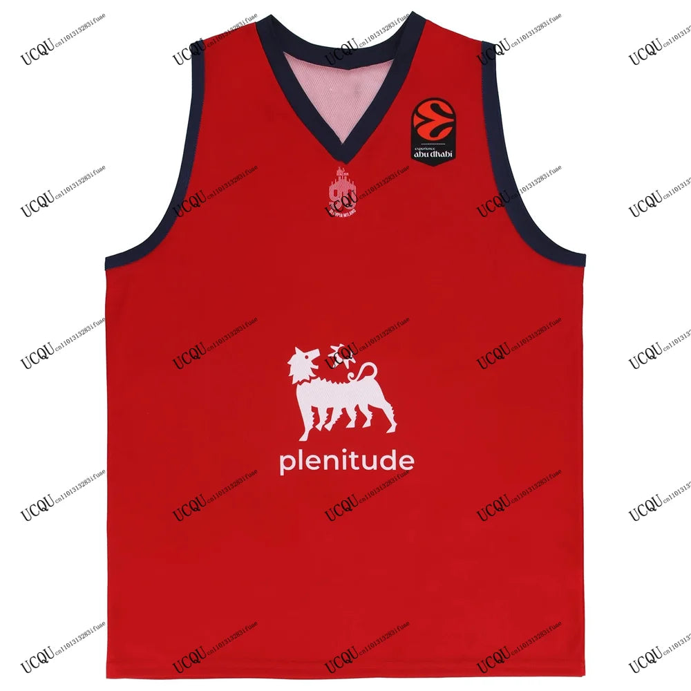 2025-26 Home Away Third MILAN Basket Player LNB Italy Basketball Black Sports T-Shirt Adults Kids Training Jersey 3D Printed