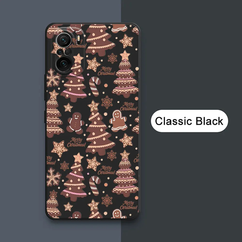 Merry Christmas Trees Bell Case For Xiaomi Poco X7 F7 M7 X4 X5 F6 M6 Pro 5G X3 Mi 11 10T 11T 12T 13T 14T 15T Pro 15 Phone Cover