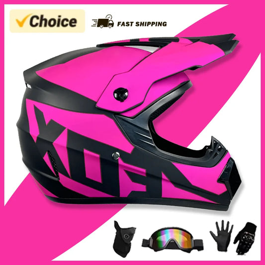 Youth Motorcycle Helmet Children Off Road Capacete Dirt Bike Downhill ATV DH Go-kart Cross DOT Approval Mountain Bike For Kids