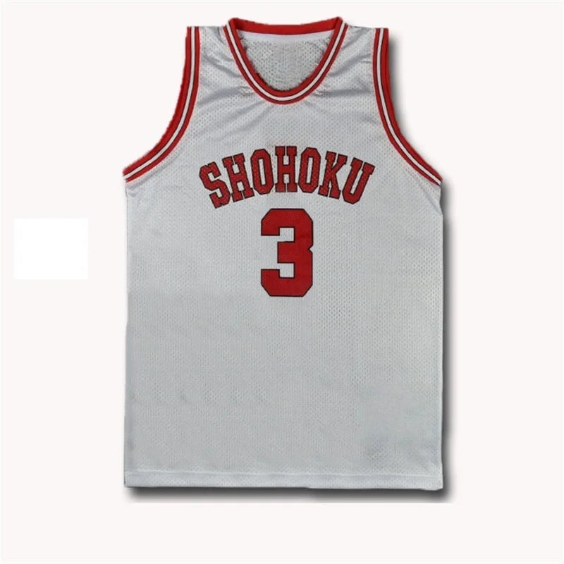Shohoku School Basketball Team Jersey Anime Sakuragi Hanamichi Rukawa Cosplay Slam Dunk Jersey QUICKY DRYING Sportswear Package