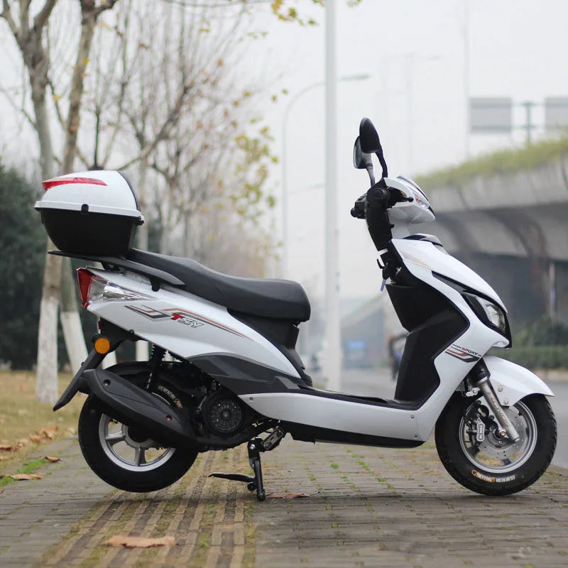 Motorcycle M8 Scooter Motorcycle 125CC Fuel Powered Adult Two Wheel Assist