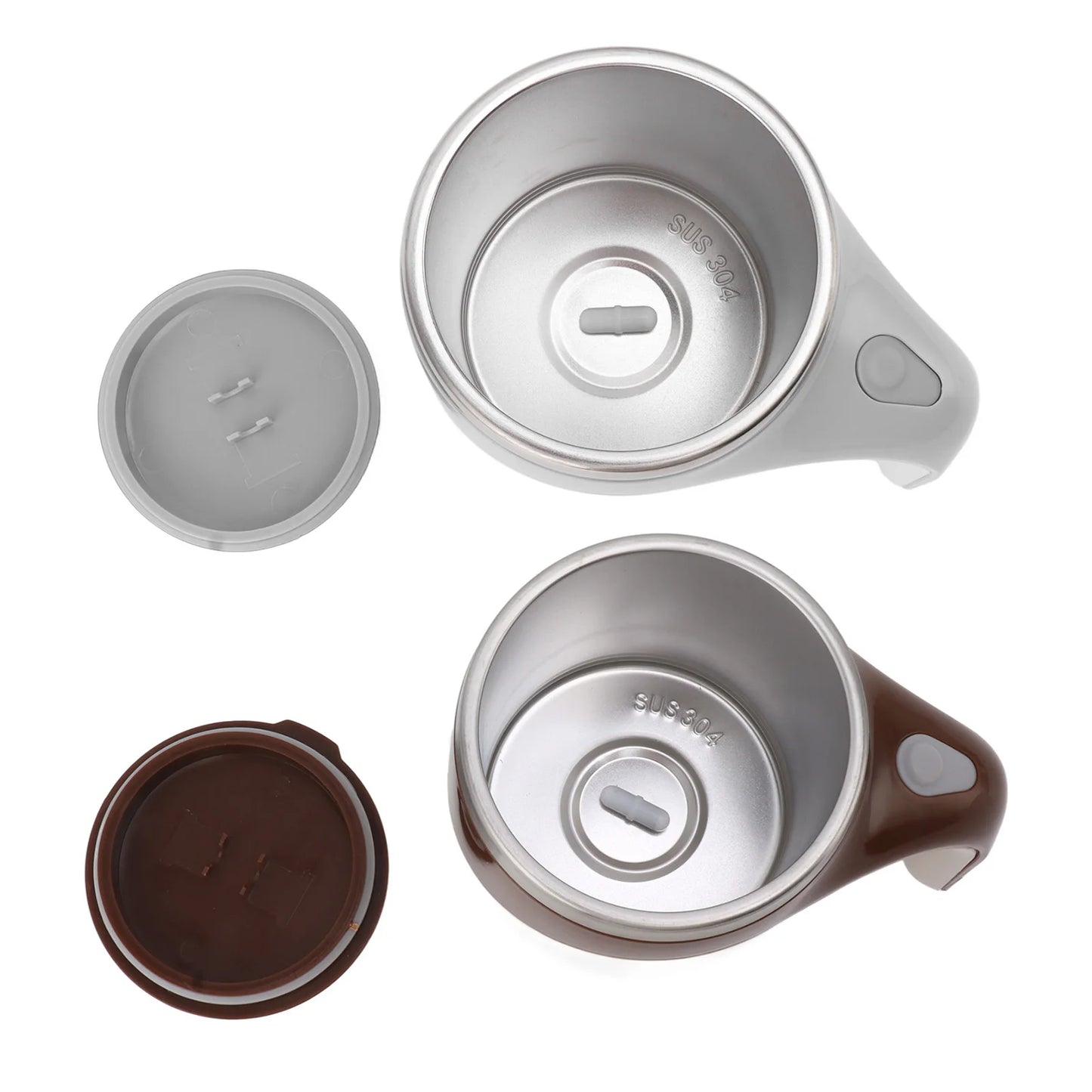 Automatic Magnetic Stirring Coffee Mug Battery Powered Self Stirring Cup Electric Mixing Cup with Stainless Steel Liner