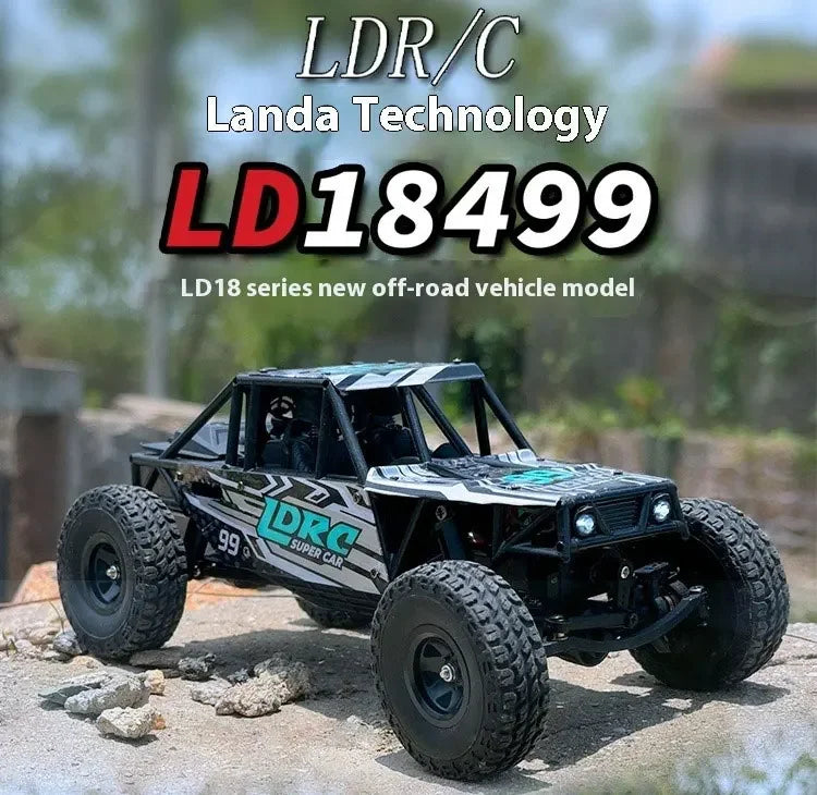 LDRC LD18499 1:18 4x4 4WD RC Car Remote Control Climbing Toy Vehicle Model for Boys Gift Off-Road Capable Scale Toy Car