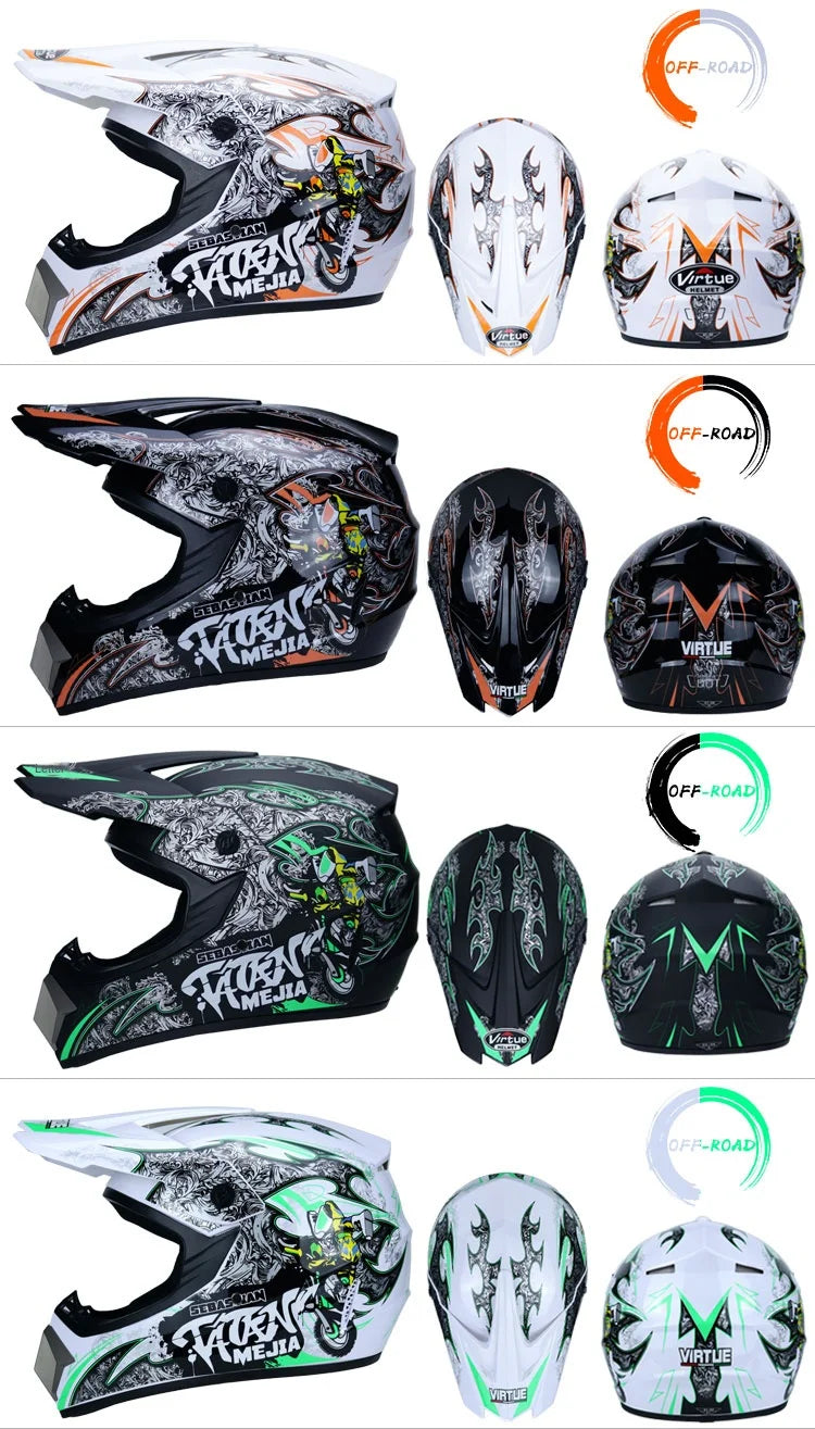 Safety Motocross Helmet man Casco Motocross Bicycle Downhill Capacete ATV Cross Helmet Child Motorcycle Helmet Dot Abs Unisex