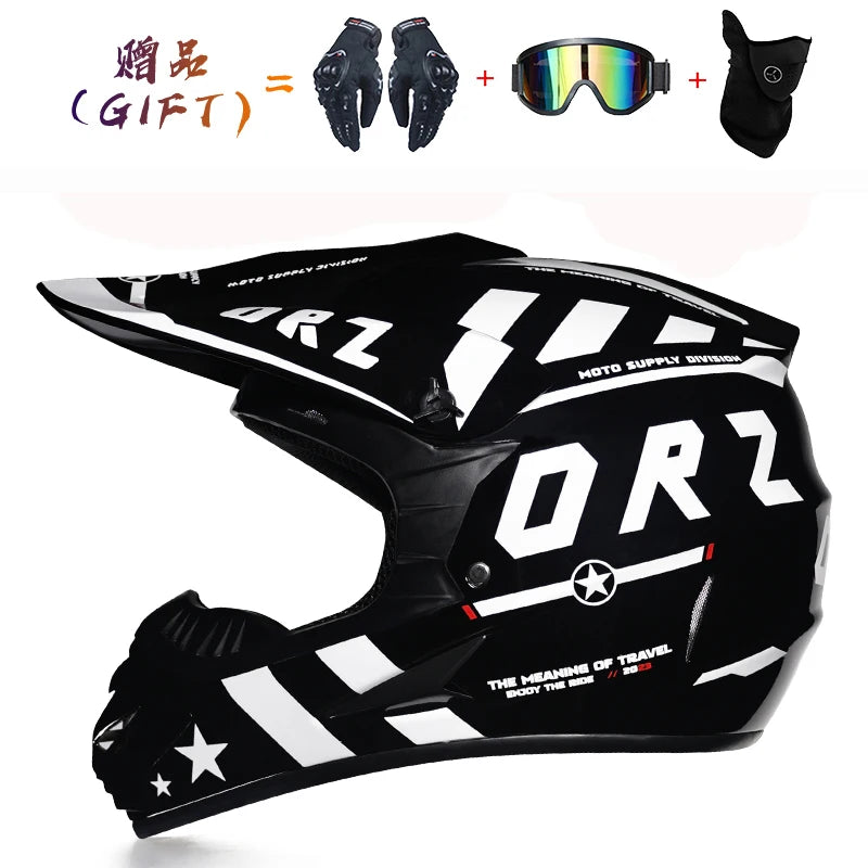 Sturen 3 Stuks Gift Flip Up Motorhelm Kinderen motocross Off Road Helm ATV Dirt bike Downhill MTB DH racing helm.