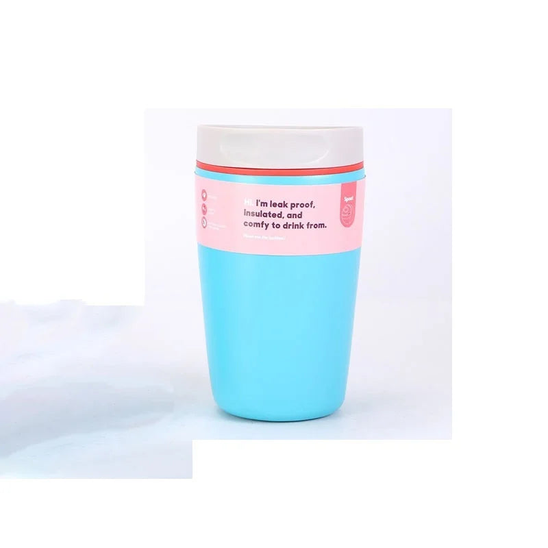 12/20oz Stainless Steel Vacuum Cup Coffee Cup Simple Fashion Men's & Women's Coffee Cup Outdoor Sports Portable Cup Couples Mugs