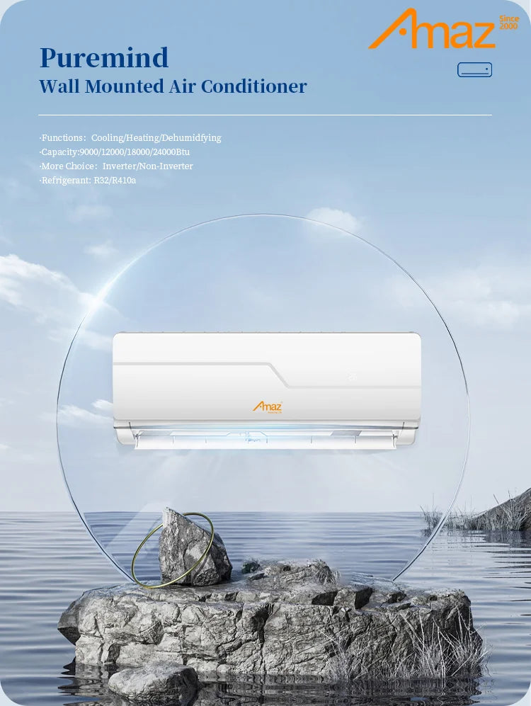 100% Pure Copper Pipe1.5HP Inverter Only Cooling Air Conditioning Smart Wall Split Air Conditioner