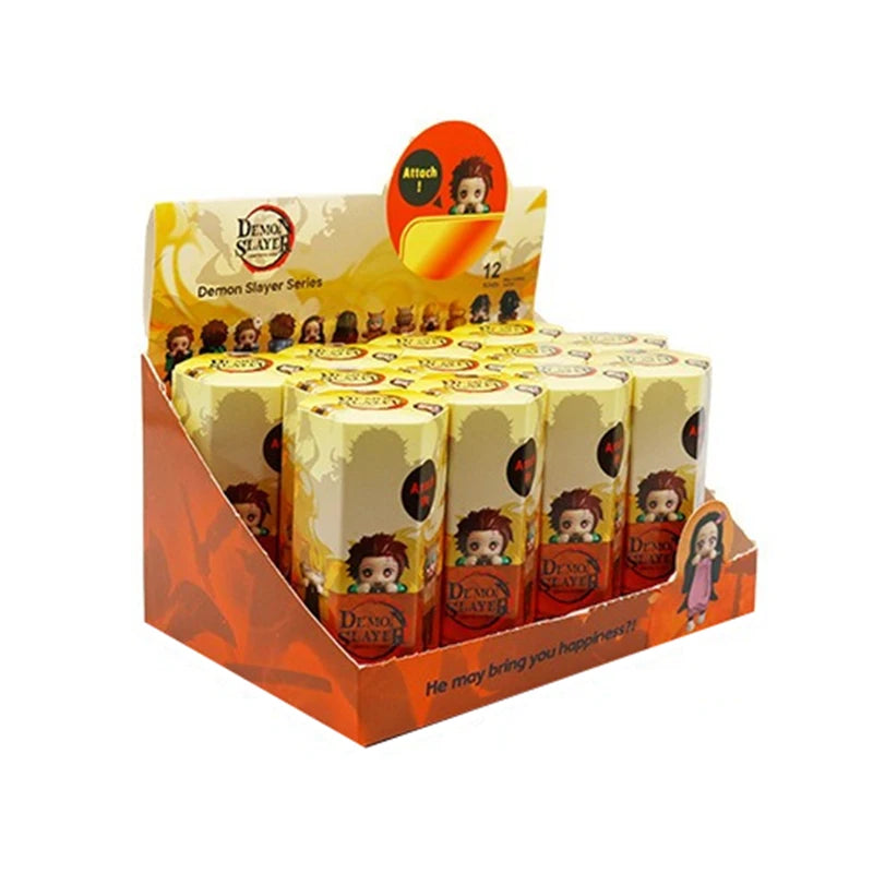New 12-piece set Sonneess Angel Anime Demon Slayer Blind Box Handmade Anime Cartoon Doll Car Desktop Computer Screen Ornaments