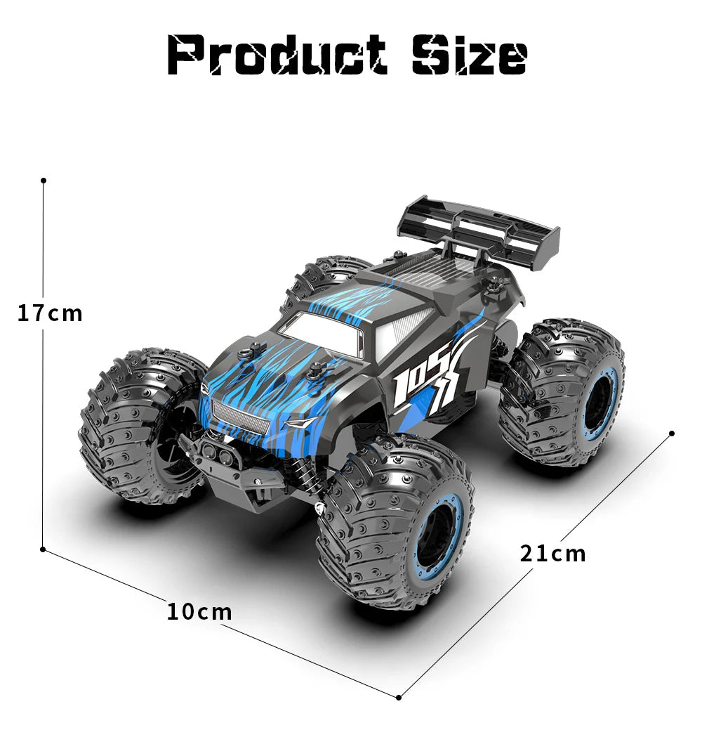 JJRC Q105 Q175 1:18 20 Km/h 2.4GHz Double Motors Drive With LED Light Off Road Remote Control Cars Drift Monster Truck Toys