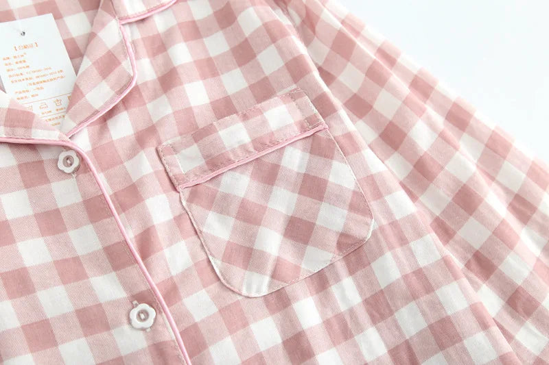 Baby Girl Boy Plaid Cotton Pajamas Set Toddler Teens Child Sleepwear Boutique Kid Home Suit Spring Autumn Baby Clothes 3-12Y