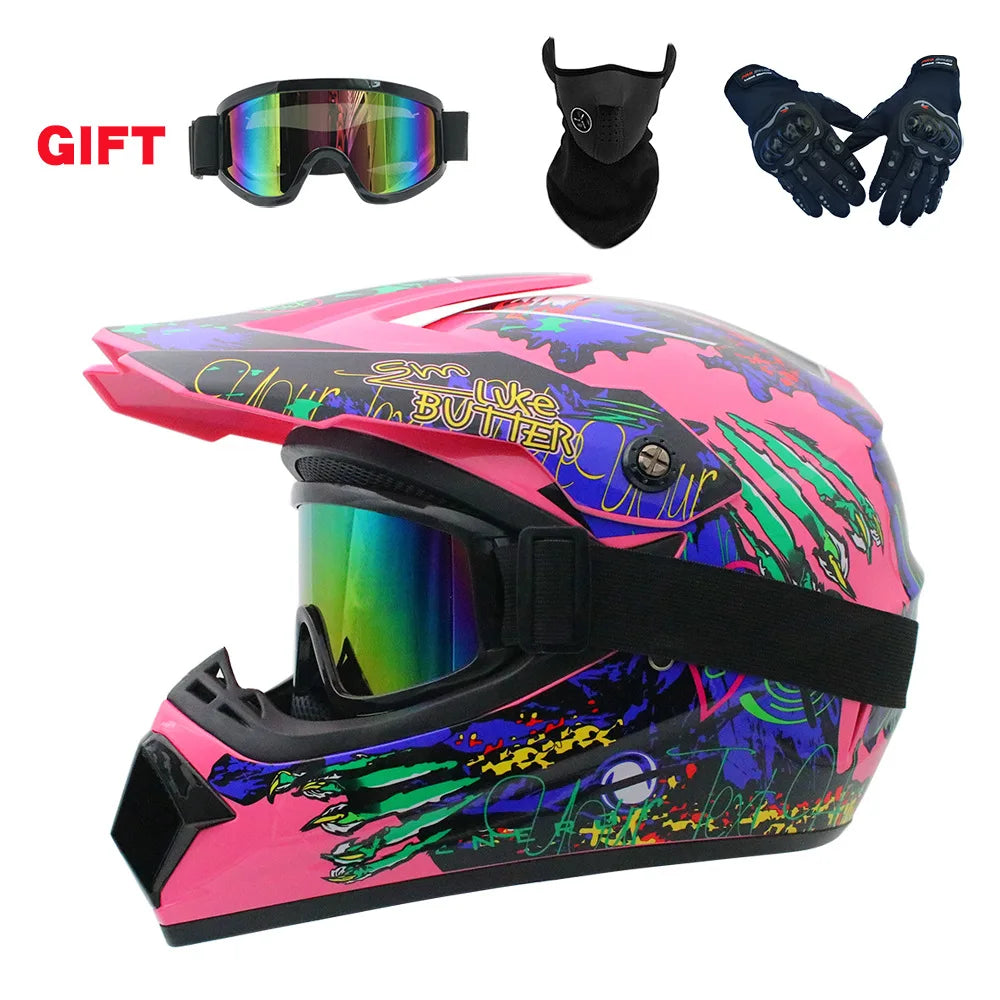Safety Motocross Helmet man Casco Motocross Bicycle Downhill Capacete ATV Cross Helmet Child Motorcycle Helmet Dot Abs Unisex