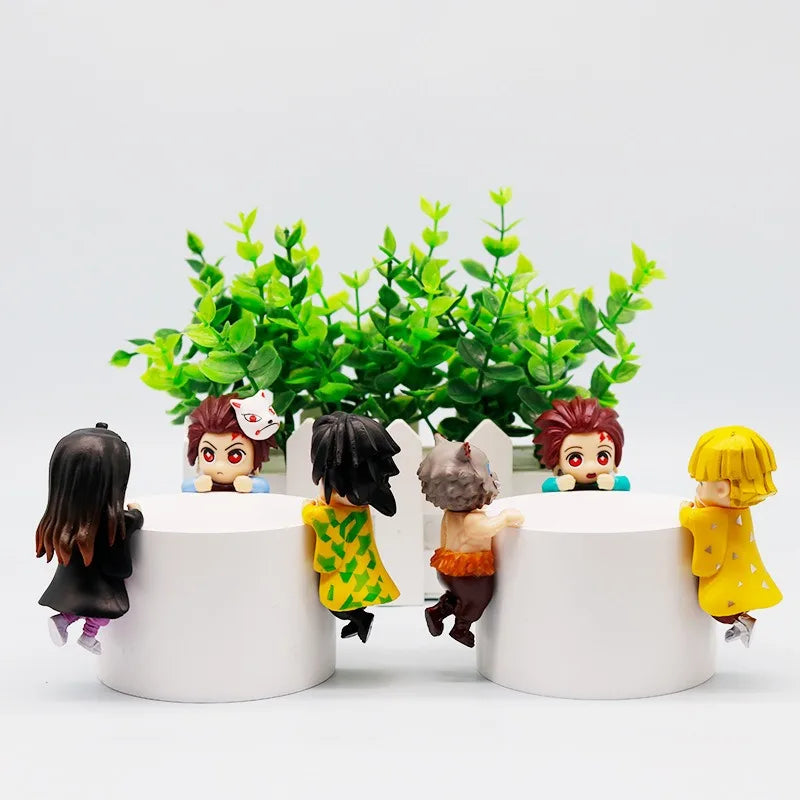 New 12-piece set Sonneess Angel Anime Demon Slayer Blind Box Handmade Anime Cartoon Doll Car Desktop Computer Screen Ornaments