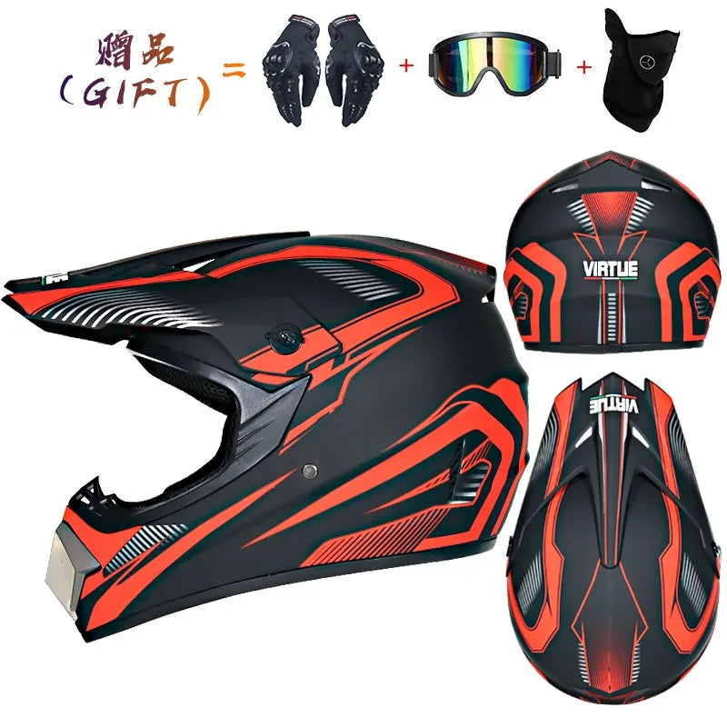 Send 3 pieces  motorcycle helmet children off-road helmet bike downhill AM DH cross helmet capacete motocross casco capacitance